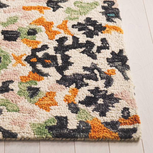 Safavieh Aspen Hand-tufted Floral Rug - Elegant Wool Blend For High-traffic Areas, Perfect For Home Décor Ivory ,Pink 85% Wool,15% Cotton Apn104a-5r