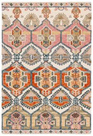 Safavieh Aspen Hand Tufted Wool Accent Rug Bohemian Geometric Pattern for Entryways and Bedrooms 5'-0" x 8'-0" APN106Q-5