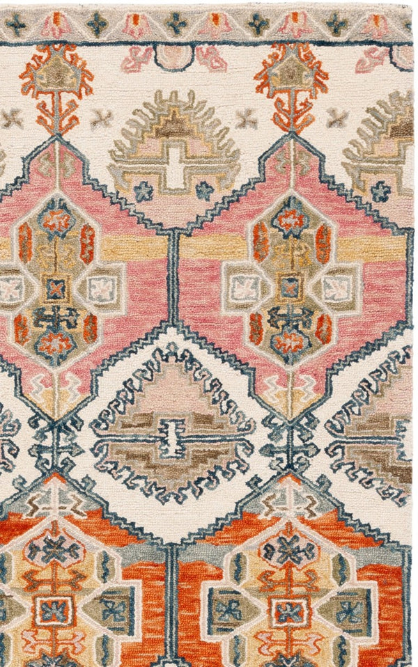 Safavieh Aspen Hand Tufted Wool Accent Rug Bohemian Geometric Pattern for Entryways and Bedrooms 5'-0" x 8'-0" APN106Q-5