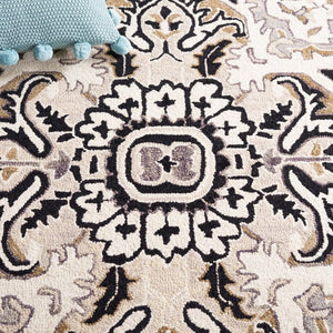 Safavieh Aspen Hand Tufted Wool Oriental Runner Rug Artisan Woven Hallway Accent in Blue 4'-0" x 6'-0" APN107M-4