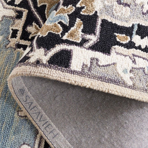 Safavieh Aspen Hand Tufted Wool Oriental Runner Rug Artisan Woven Hallway Accent in Blue 6'-0" x 9'-0" APN107M-6