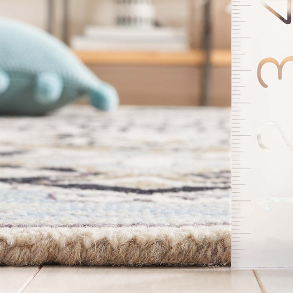 Safavieh Aspen Hand Tufted Wool Oriental Runner Rug Artisan Woven Hallway Accent in Blue 6'-0" x 9'-0" APN107M-6