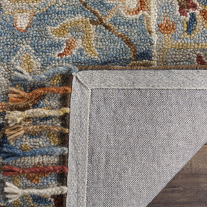 Safavieh Aspen Luxurious Hand-tufted Wool Rug – Elegant Traditional Design For Hallways And Narrow Spaces Grey ,Navy Wool Apn110a-210