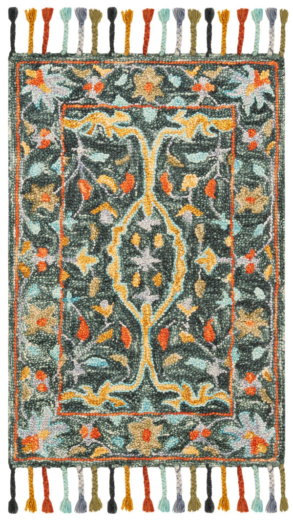 Safavieh Aspen Hand-tufted Wool Area Rug - Luxurious 10x14 Feet With Traditional Ornate Floral Design Olive ,Rust Wool Apn116x-211