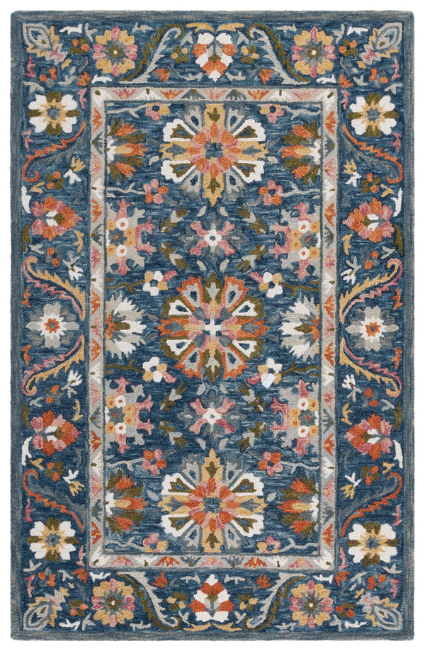 Safavieh Aspen Hand-Tufted Wool-Cotton Rug In Calming Blue Green Palette — Plush, Artisanal Square Accent 3'-0" x 3'-0" APN129M-3SQ