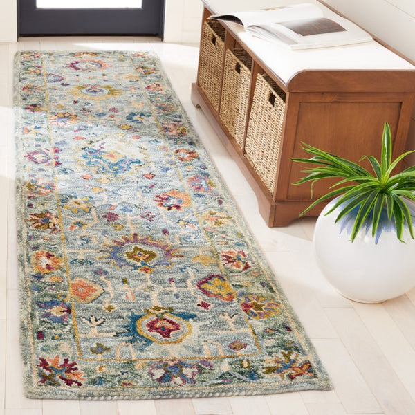 Safavieh Aspen Hand-Tufted Wool Floral Vine Area Rug for Large Boho Living Spaces 12' x 16' APN134F