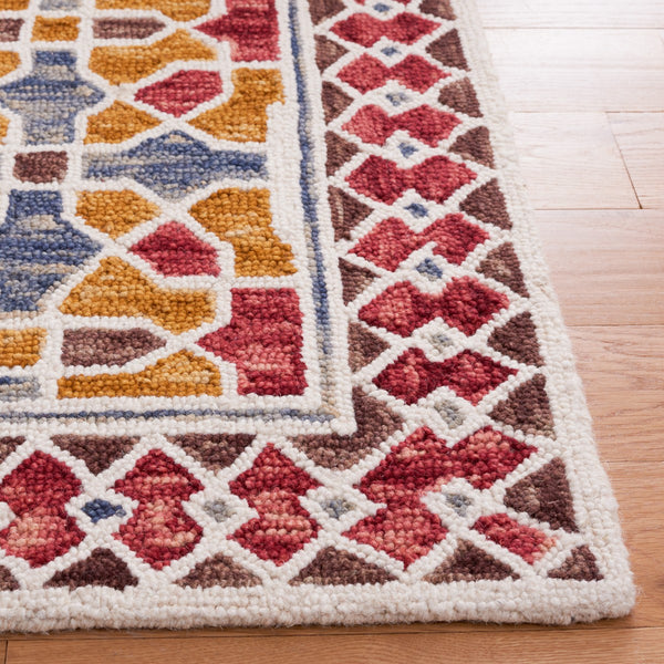 Aspen Hand Tufted Wool & Cotton Bohemian Area Rug - Luxurious 12mm Pile Height for Cozy Spaces