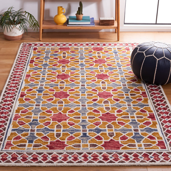 Aspen Hand Tufted Wool & Cotton Bohemian Area Rug - Luxurious 12mm Pile Height for Cozy Spaces