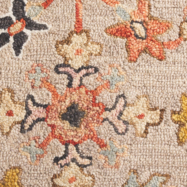 Safavieh Aspen Hand-tufted India Runner - Luxurious Wool Blend With Traditional Patterns For Elegant Home Decor Grey ,Pink 85% Wool,15% Cotton Apn152f-4