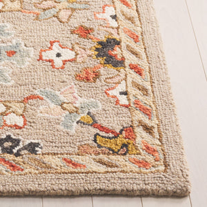 Safavieh Aspen Hand-tufted India Runner - Luxurious Wool Blend With Traditional Patterns For Elegant Home Decor Grey ,Pink 85% Wool,15% Cotton Apn152f-4