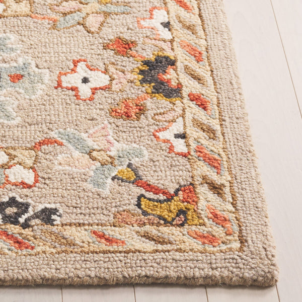 Safavieh Aspen Hand-tufted India Runner - Luxurious Wool Blend With Traditional Patterns For Elegant Home Decor Grey ,Pink 85% Wool,15% Cotton Apn152f-4