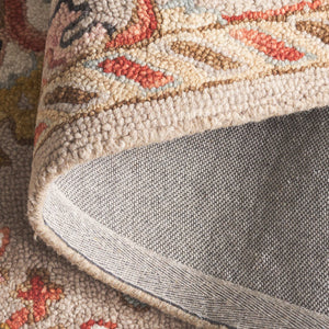 Safavieh Aspen Hand-tufted India Runner - Luxurious Wool Blend With Traditional Patterns For Elegant Home Decor Grey ,Pink 85% Wool,15% Cotton Apn152f-4