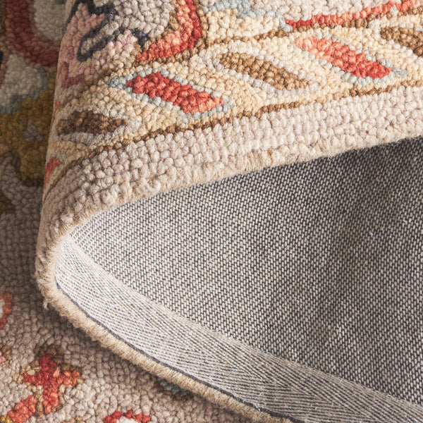 Safavieh Aspen Hand-tufted India Runner - Luxurious Wool Blend With Traditional Patterns For Elegant Home Decor Grey ,Pink 85% Wool,15% Cotton Apn152f-4