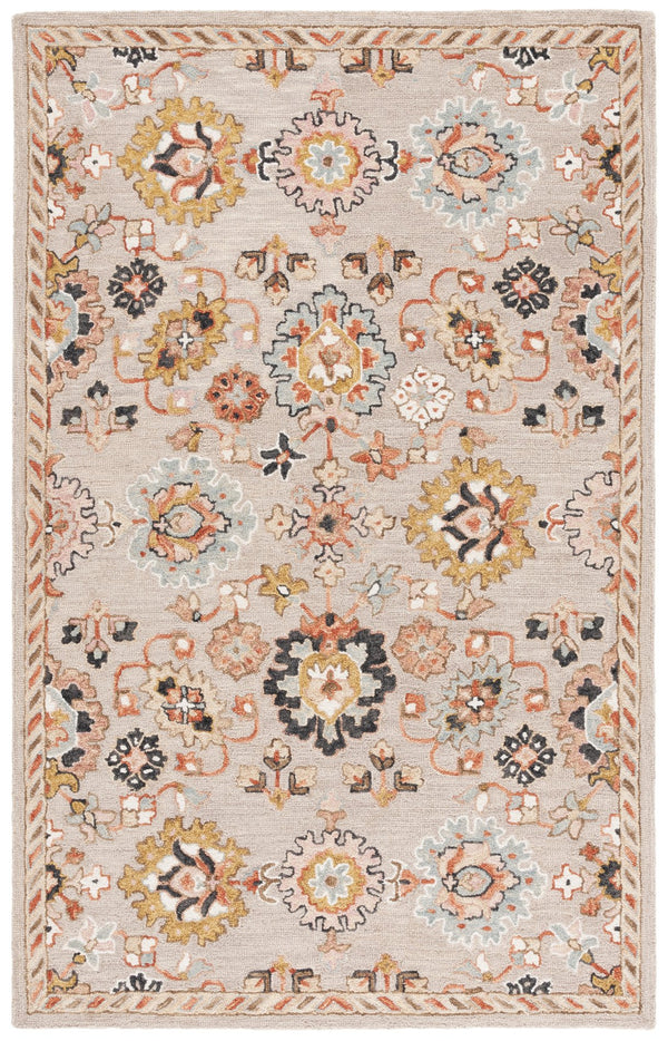 Safavieh Aspen Hand-tufted India Runner - Luxurious Wool Blend With Traditional Patterns For Elegant Home Decor Grey ,Pink 85% Wool,15% Cotton Apn152f-4