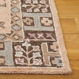 Safavieh Aspen Hand-tufted Area Rug - Luxurious 5x8 Beige & Grey With Classic Diamond Motif For Comfort Beige ,Grey 85% Wool,15% Cotton Apn153b-5