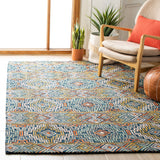 Safavieh Aspen 273 Hand Tufted Bohemian Rug Blue / Gold 9' x 9' Square APN273M-9SQ