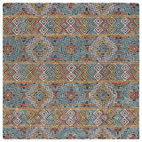 Safavieh Aspen 273 Hand Tufted Bohemian Rug Blue / Gold 9' x 9' Square APN273M-9SQ