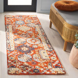 Safavieh Aspen 305 Hand Tufted Bohemian Rug Rust / Ivory 85% Wool, 15% Cotton