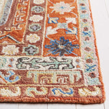 Safavieh Aspen 305 Hand Tufted Bohemian Rug Rust / Ivory 85% Wool, 15% Cotton