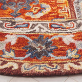 Safavieh Aspen 305 Hand Tufted Bohemian Rug Rust / Ivory 85% Wool, 15% Cotton