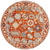 Safavieh Aspen 305 Hand Tufted Bohemian Rug Rust / Ivory 85% Wool, 15% Cotton