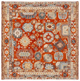 Safavieh Aspen 305 Hand Tufted Bohemian Rug Rust / Ivory 85% Wool, 15% Cotton