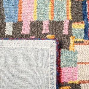 Safavieh Aspen Hand Tufted Wool Runner Rug Abstract Ivory Black Hallway Artisan Craft 2'-3" x 17'-0" APN517A-217