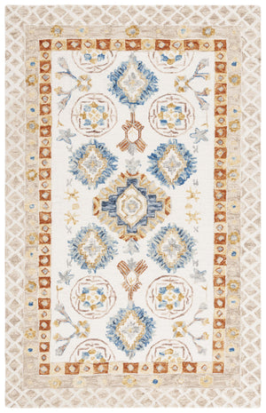 Safavieh Aspen Hand-tufted Area Rug – Luxurious Wool Blend With Elegant Floral Design For Timeless Home Decor Ivory ,Beige 80% Wool & 20% Cotton Apn551b-8