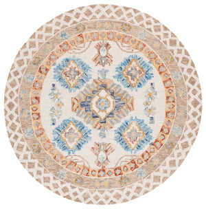 Safavieh Aspen Hand-tufted Runner Rug - Luxurious Wool Blend In Elegant Ivory And Beige With Floral Patterns Ivory ,Beige 80% Wool & 20% Cotton Apn551b-6r