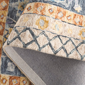 Safavieh Aspen Hand-tufted Runner Rug - Luxurious Wool Blend In Elegant Ivory And Beige With Floral Patterns Blue ,Beige 80% Wool & 20% Cotton Apn551m-5