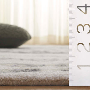 Safavieh Aspen Elegant Hand-tufted Runner Rug In Luxurious Wool-cotton Blend For A Modern Touch Of Sophistication Ivory ,Black 80% Wool & 20% Cotton Apn552z-5