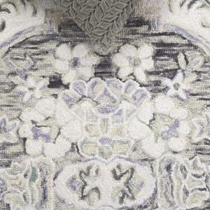 Safavieh Aspen Elegant Hand-tufted Runner Rug In Luxurious Wool-cotton Blend For A Modern Touch Of Sophistication Ivory ,Black 80% Wool & 20% Cotton Apn552z-5