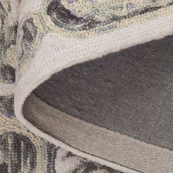 Safavieh Aspen Hand-tufted Floral Area Rug - Luxurious Wool And Cotton Blend For Timeless Elegance And Comfort Ivory ,Black 80% Wool & 20% Cotton Apn552z-4