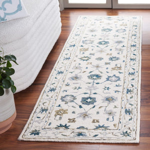 Safavieh Aspen Hand-Tufted Wool Runner Rug Artisan Floral Pattern for Hallways and Entryways 2'-3" x 8'-0" APN651A-28