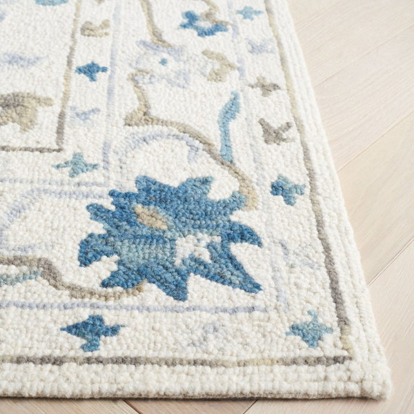 Safavieh Aspen Hand-Tufted Wool Runner Rug Artisan Floral Pattern for Hallways and Entryways 5'-0" x 8'-0" APN651A-5