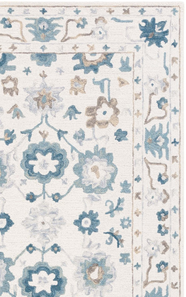 Safavieh Aspen Hand-Tufted Wool Runner Rug Artisan Floral Pattern for Hallways and Entryways 5'-0" x 8'-0" APN651A-5