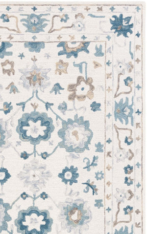 Safavieh Aspen Hand-Tufted Wool Runner Rug Artisan Floral Pattern for Hallways and Entryways 6'-0" x 9'-0" APN651A-6