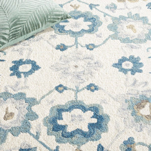 Safavieh Aspen Hand-Tufted Wool Runner Rug Artisan Floral Pattern for Hallways and Entryways 8'-0" x 10'-0" APN651A-8