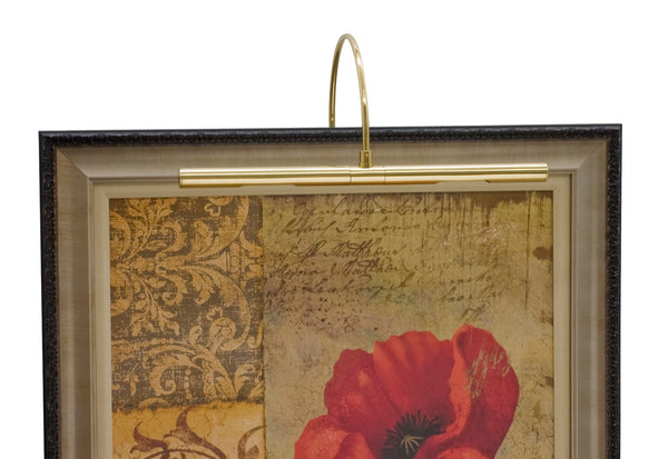 House Of Troy Advent Elegant 16" Plug-in Picture Lights - Illuminate Your Art With Stylish Design And Warm Glow Polished Brass Metal Apr16-61