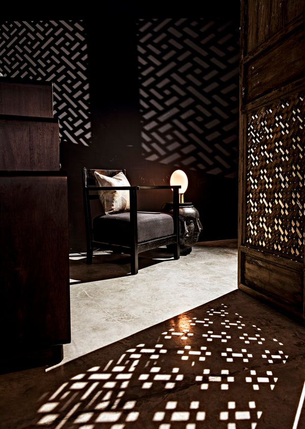 Noir Multi-Face Stool - Elegant Black Fiber Cement Seating & Side Table for Modern Home Décor AR-207BF