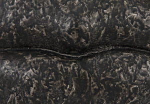 Noir Lips, Striking Black Fiber Cement Sculpture for Bold Modern Decor - Surrealist Accent Piece AR-251BF