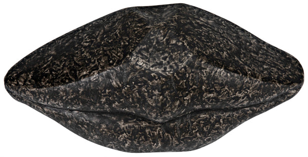 Noir Lips, Striking Black Fiber Cement Sculpture for Bold Modern Decor - Surrealist Accent Piece AR-251BF