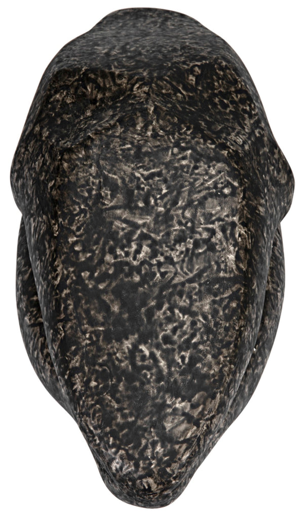 Noir Lips, Striking Black Fiber Cement Sculpture for Bold Modern Decor - Surrealist Accent Piece AR-251BF