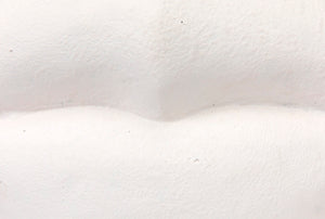 Noir Lips, Playful White Fiber Cement Surrealist Sculpture – Modern Accent for Home Décor & Display AR-251WFC
