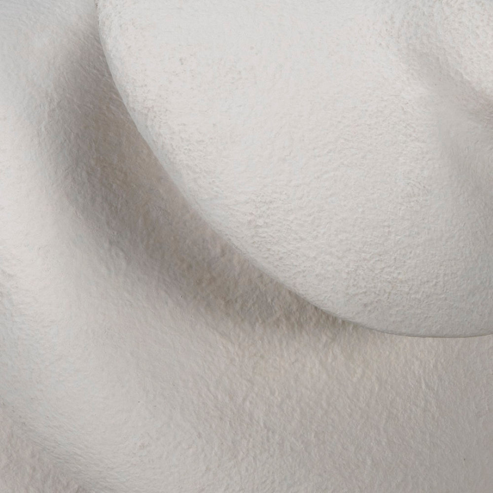 Noir Spiral Elegant Fiber Cement Accent - Modern Sculptural Decor for Living Rooms & Entryways – White Finish AR-256WFC