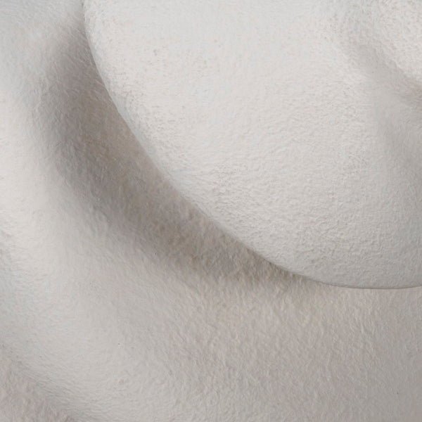 Noir Spiral Elegant Fiber Cement Accent - Modern Sculptural Decor for Living Rooms & Entryways – White Finish AR-256WFC