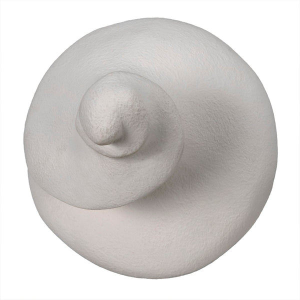 Noir Spiral Elegant Fiber Cement Accent - Modern Sculptural Decor for Living Rooms & Entryways – White Finish AR-256WFC