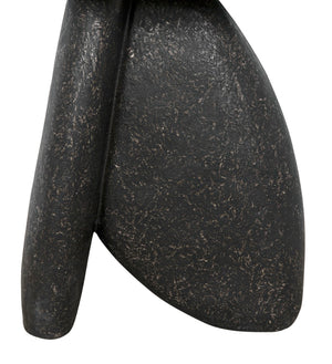 Noir Haruki Side Table - Modern Minimalist Accent Piece in Black Fiber Cement for Indoor & Outdoor Use AR-299BF