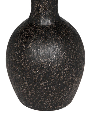 Noir African Side Table - Sleek Black Fiber Cement Accent for Modern Spaces, Indoor & Outdoor Versatility AR-300BF