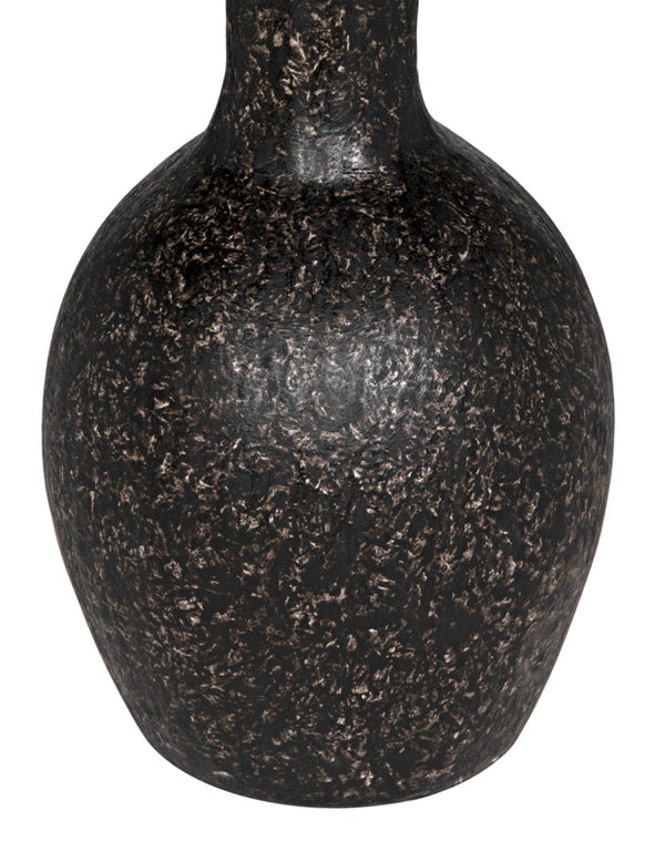 Noir African Side Table - Sleek Black Fiber Cement Accent for Modern Spaces, Indoor & Outdoor Versatility AR-300BF